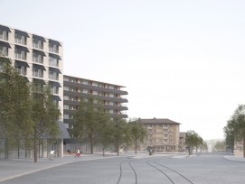 So soll das neue Quartier auf dem Guggach-Areal in Zürich Unterstrass künftig aussehen.