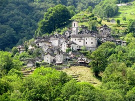 Corippo, die kleinste Gemeinde der Schweiz, wird zum Hotel. Das Dorf hat weniger als 20 Einwohner.