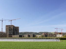 Auf dem Suurstoffi-Areal in Risch-Rotkreuz wird noch immer gebaut.