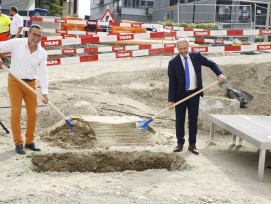 Peter Doderer, Ko-Präsident der Baukommission (links), SMGV-Zentralpräsident Mario Freda 