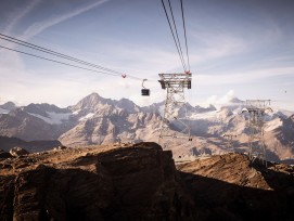 Der «Matterhorn glacier ride» verspricht Nervenkitzel.