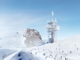 Umgebauter Richtstrahlturm auf dem Titlis, Visualisierung