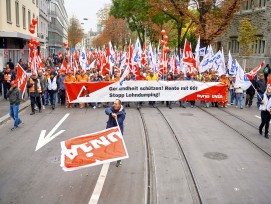 Unia-Demonstration in Zürich