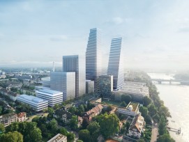 Der Roche-Tower 2 wird mit einer Höhe von 205 Metern das höchste Gebäude der Schweiz.