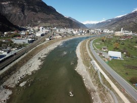 Die Rohne in der Walliser Gemeinde Lalden.