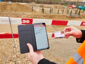 Autorisierte Kontrollbehörden können via Badge in der App die hinterlegten Dokumente direkt auf der Baustelle prüfen.