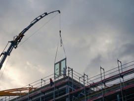 Der Hochbaumotor läuft etwas ruhiger: Höhenflüge wie hier beim Verwaltungsbau Sinergia in Chur gibt es dennoch.