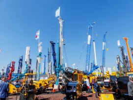 Über 3500 Aussteller aus 55 Ländern werden sich während der Bauma auf dem 14 000 Quadratmeter grossen Münchner Messegelände präsentieren.