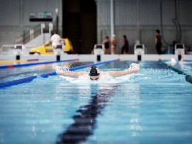 Das olympische 50-Meter-Becken erfüllt alle Anforderungen für verschiedene internationale Wettkämpfe.