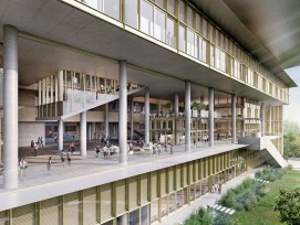 Netto-Nullenergiegebäude: Der neue Erweiterungsbau der «School of Design & Environment» in Singapur erzeugt so viel Energie, wie er verbraucht.