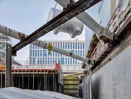 Das australische Unternehmen CSL Behring baut den Standort Bern aus (Bild: Baustelle in Wankdorf).