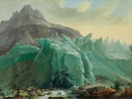 Grindelwaldgletscher mit Lütschine von Caspar Wolf um 1774