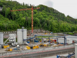 Eppenbergtunnel-Baustelle