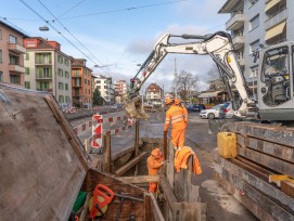 Bauarbeiten Limmattalbahn erste Etappe