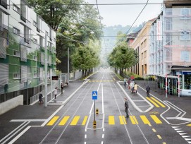 Visualisierung Sanierung Monbijoustrasse Bern