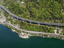 Die beiden Brücken des Viaduc de Chillon wurden mit Ultrahochleitungs-Faserbeton verstärkt.