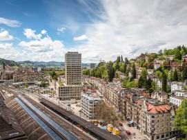 Hoch über St. Gallen.