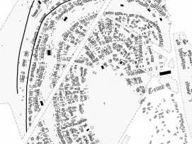 Plan der Tripolye-Siedlung Maidanetske (Ukraine) 