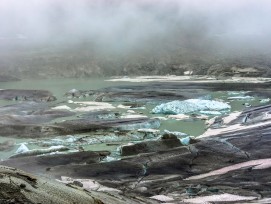 Gletschersee beim Rhonegletscher.