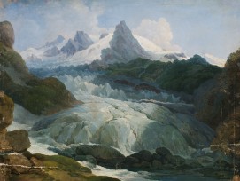 Rhonegletscher im 19. Jahrhundert.