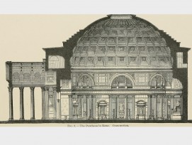 Pantheon in Rom, Querschnitt.