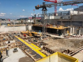 Untergeschoss neue Gepäcksortieranlage Flughafen Zürich