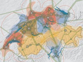 Das Raumkonzept Schweiz teilt das Land in zwölf Handlungsräume auf. (Bild: Bundesamt für Raumentwicklung (ARE))