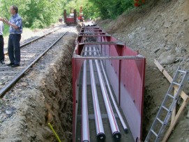 Von den Gemeinden gefordert, von den Energieversorgern aus Kostengründen oft verweigert: Erdverlegte Hochspannungskabel.