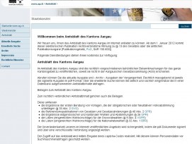 «Amtsblatt des Kantons Aargau» als Online-Gratiszeitung