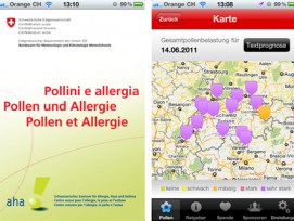 Allergiker mit iPhone können sich neu auch unterwegs über den aktuellen Pollenflug informieren.