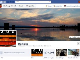 Erfolgreiches Social-Media-Projekt: Die Facebookseite der Stadt Zug.