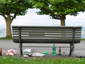 Mit Dreck gegen Littering: Zug geht im Kampf gegen Abfallsünder ungewöhnliche Wege.