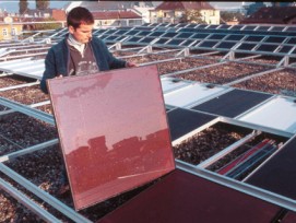 Kanpp 18 Kilogramm CO2 konnte pro Förderfranken der kantonalen Energieförderungsprogramm im Durchschnitt eingespart werden – unter anderem mit der Installation von Sonnenkollektoren.