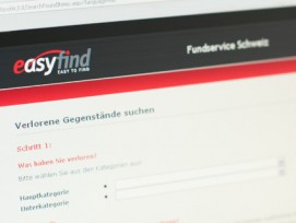 Verwirrend: Offiziell heisst das digitale Fundbüro «Fundservice Schweiz», die dazugehörige Website hingegen «easyfind».
