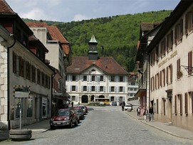 Ist neu auch eine Energiestadt: Moutier im Berner Jura.