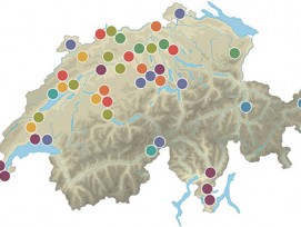 Bereits kann man sich für Modellvorhaben der dritten Generation bewerben. Auf der Karte: Von 2007 bis 2011 unterstützte der Bund Projekte in der ganzen Schweiz.