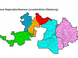 Aus fünf mach sechs: Die geplanten Regionalkonferenzen im Kanton Basel-Landschaft.