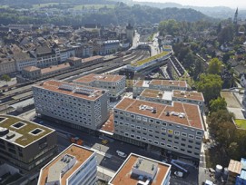 Urba(h)n ennet den Gleisen: Das Schaffhauser Neubauquartier zwischen Altstadt und Bahnhof wurde mit dem Nordostschweizer Raumplanungspreis ausgezeichnet.