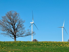 Windräder auf Mont Crosin