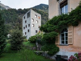 Verdichten im Dorfkern: Die Villa Garbald im Dorf Castasegna.