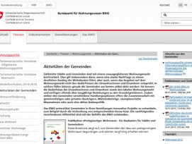 Neue Infoplattform des Bundesamts für Wohnungswesen für Gemeinden