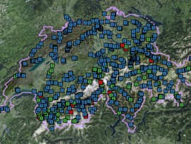 Die neue Karte zeigt Informationen über die wichtigsten Wasserkraftanlagen in der Schweiz.