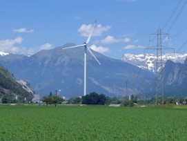 Sicher für Vögel und Fledermäuse: Die grösste Windturbine der Schweiz in Haldenstein GR.