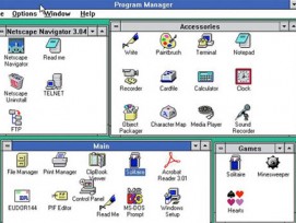 Screenshot von Windows 3.11