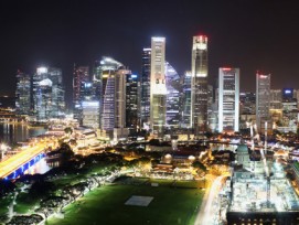 Skyline von Singapur