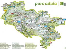 Karte des Parc Adula