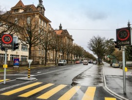 Temporärer Tempo-30-Abschnitt in Basel-Stadt