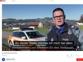 Die Stadtpolizei St. Gallen zeigt sich multimedial, mit Blog und Youtube-Videos (Screenshot).