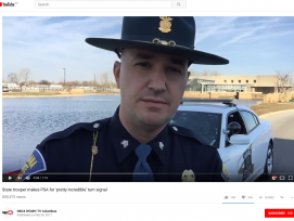 Indiana State Police Officer macht Selfie-Video für wichtigen Sicherheitshinweis