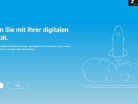 Screenshot Login für digitale Identität der Stadt Zug